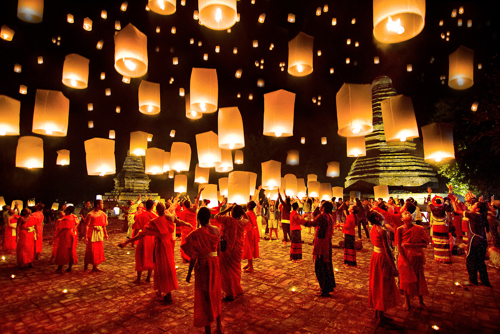Lantern Lighting - Visakhaucha Buddhas Birthday