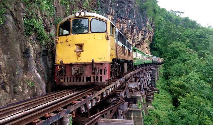 Thailand Kanchanaburi Death Railway Train