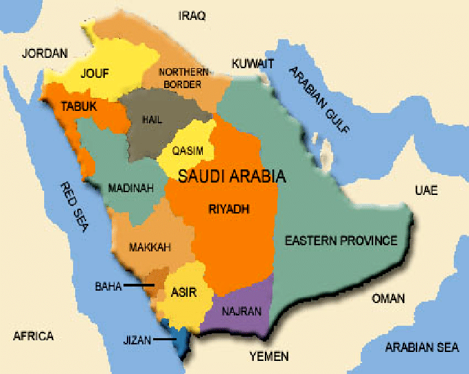 Saudi Arabia Map