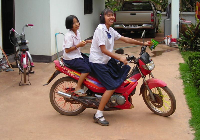 Students on Bikes