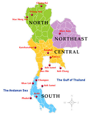 Thailand 4 Dialects
