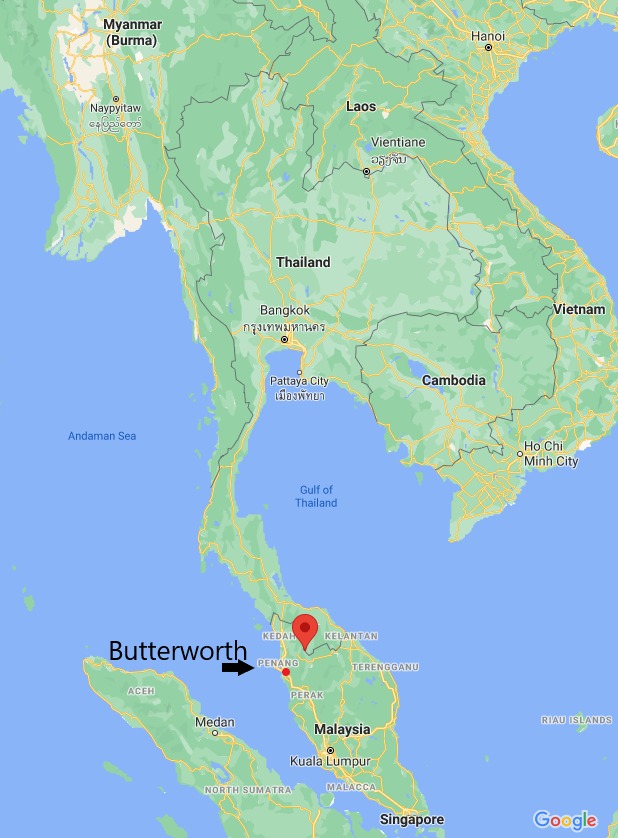 Thailand Map Betong