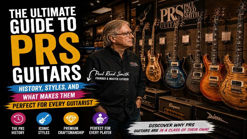 The Ultimate Guide to PRS Guitars: History, Styles, and What Makes Them Perfect for Every Guitarist.