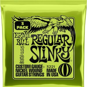 Ernie Ball Super Slinky Nickel Wound Electric Guitar Strings (3-Pack, 10's