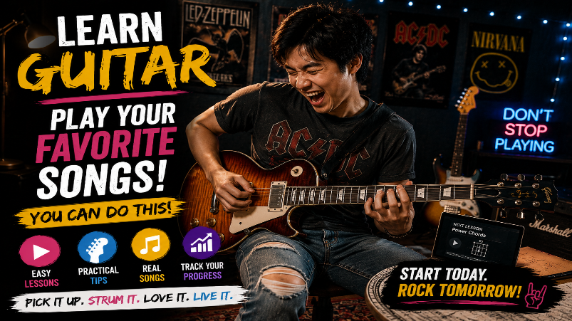 Guitar Beginner Guide Start Playing Guitar Today!