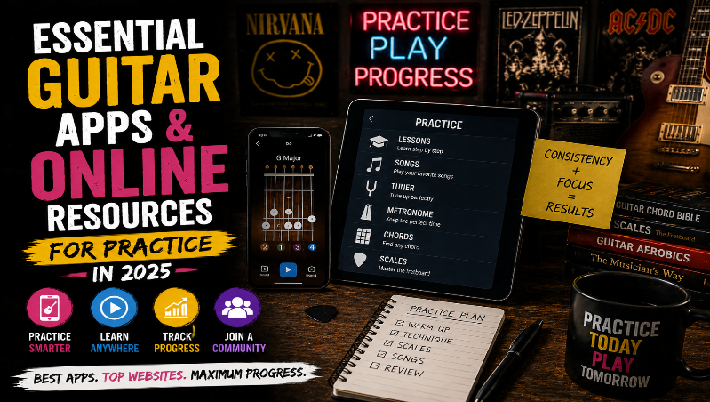 Essential Guitar Apps & Online Resources for Practice in 2025.