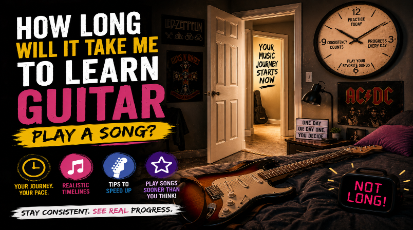 How Long will it Take Me to Learn Guitar / Play a Song?