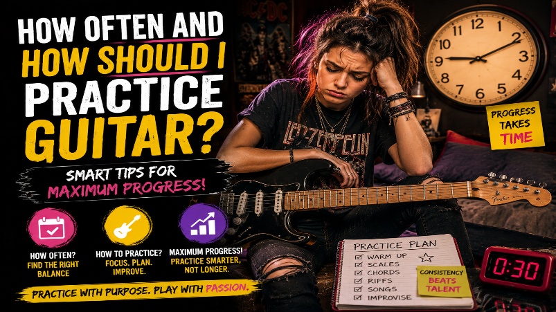 How Often and How Should I Practice Guitar? Smart Tips for Maximum Progress.