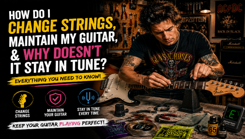 How to change strings and remain in tune