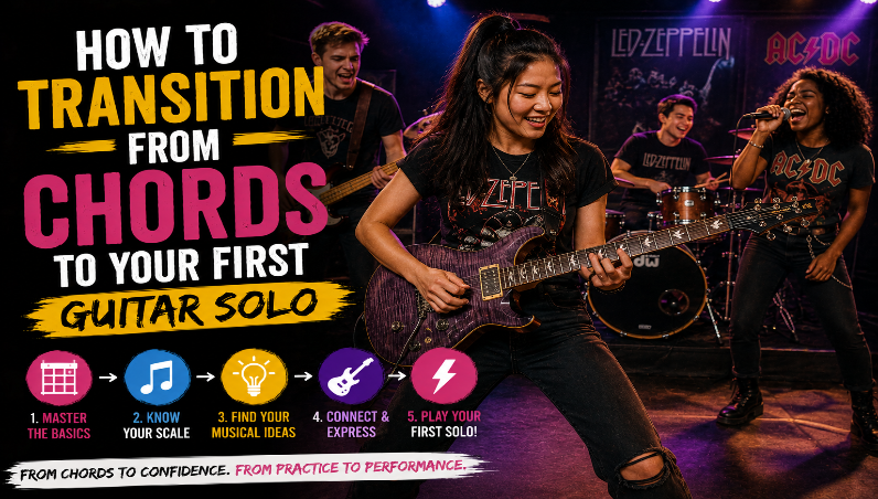 How to Transition from Chords to Your First Guitar Solo.