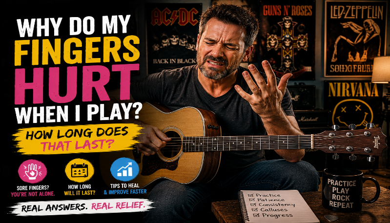 Why do my Fingers Hurt When I Play? How Long Does that Last?