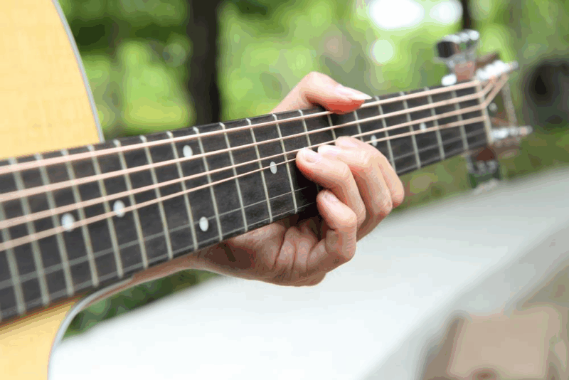 Bending a note on Guitar