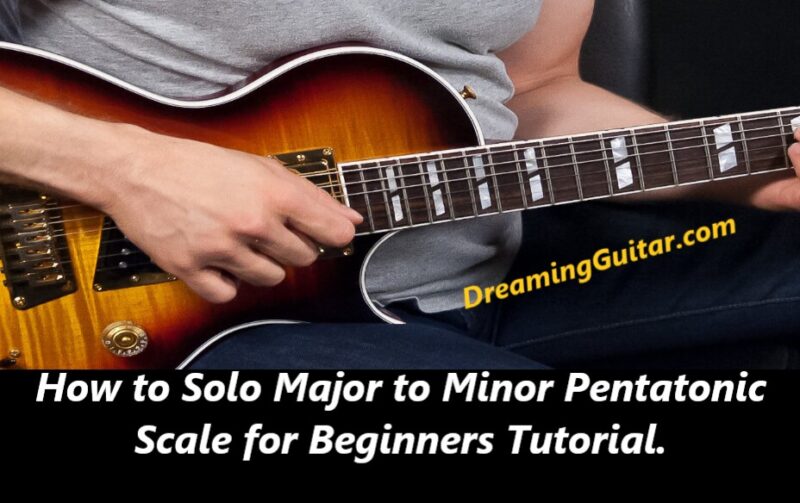 How to Solo Major to Minor Pentatonic Scale for Beginners Tutorial.