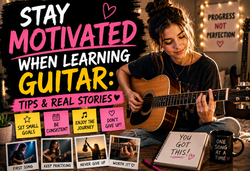 How to Stay Motivated When Learning Guitar: Tips & Real Stories.