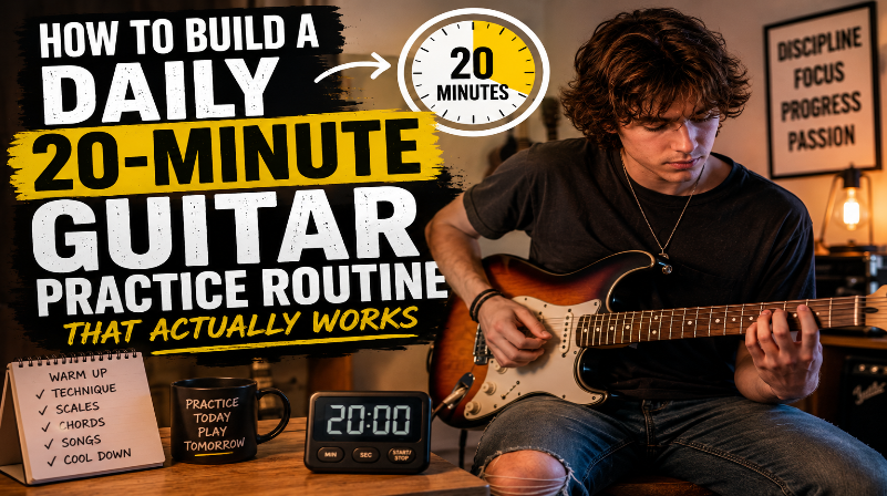 How to Build a Daily 20-Minute Guitar Practice Routine That Actually Works.