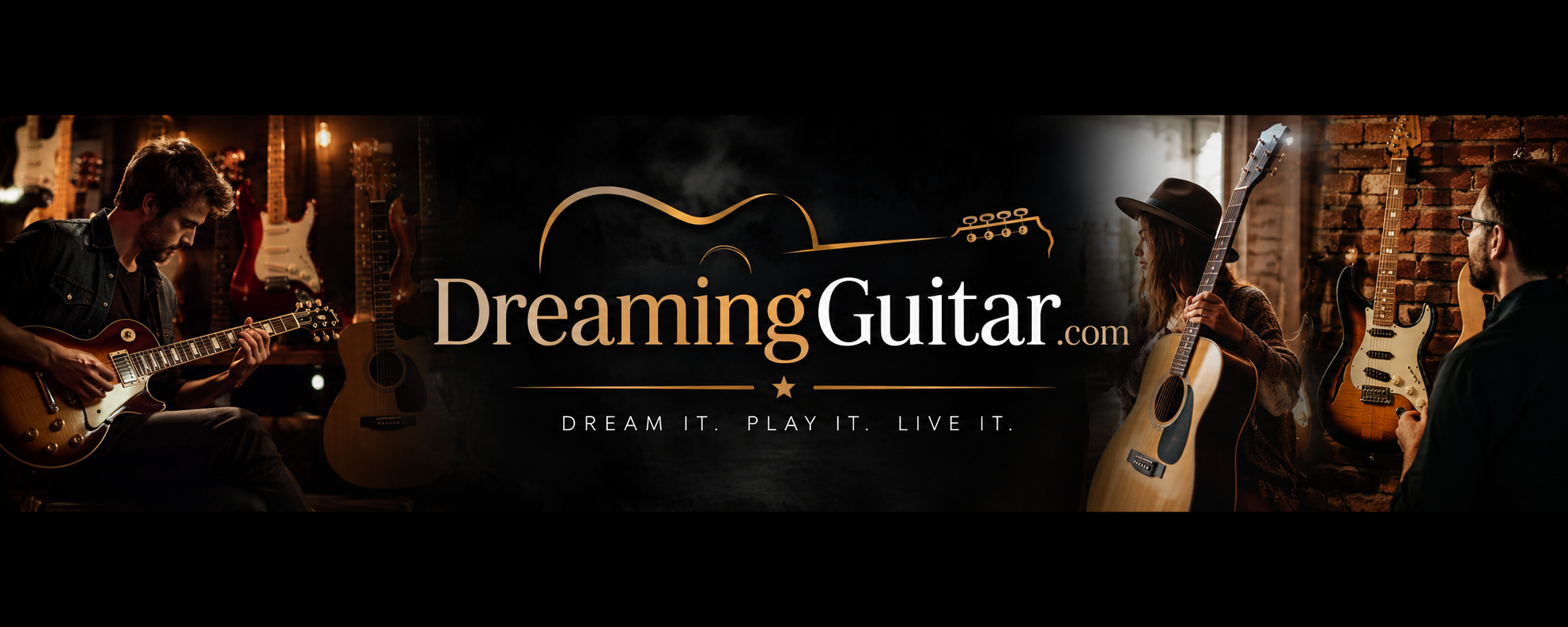 Dreaming Guitar Banner New 2026 Front Page