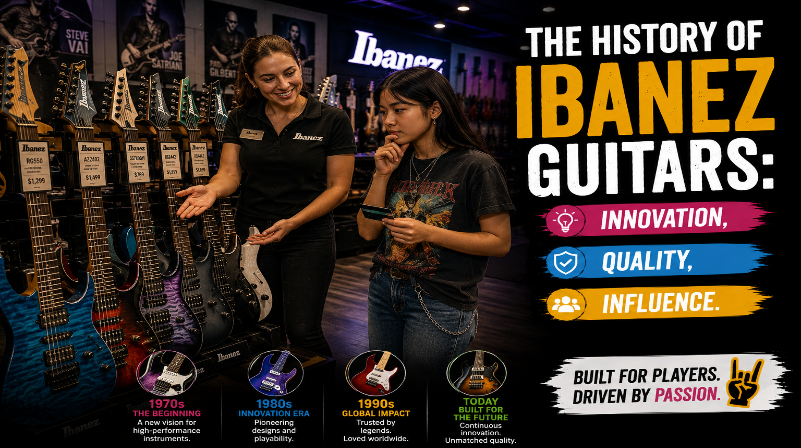The History of Ibanez Guitars: Innovation, Quality, and Influence.